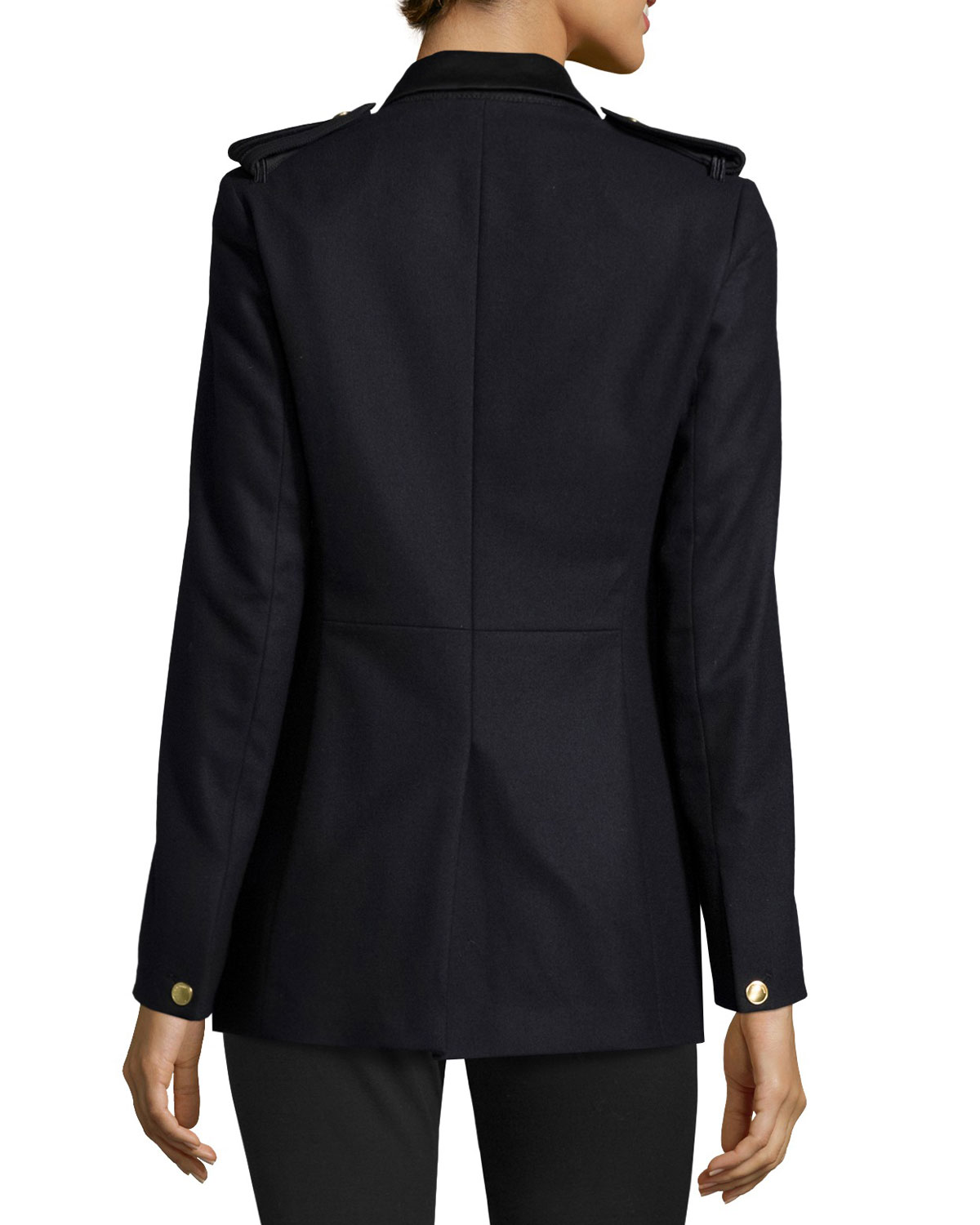 Ashton Single-Button Stretch Blazer, Salute