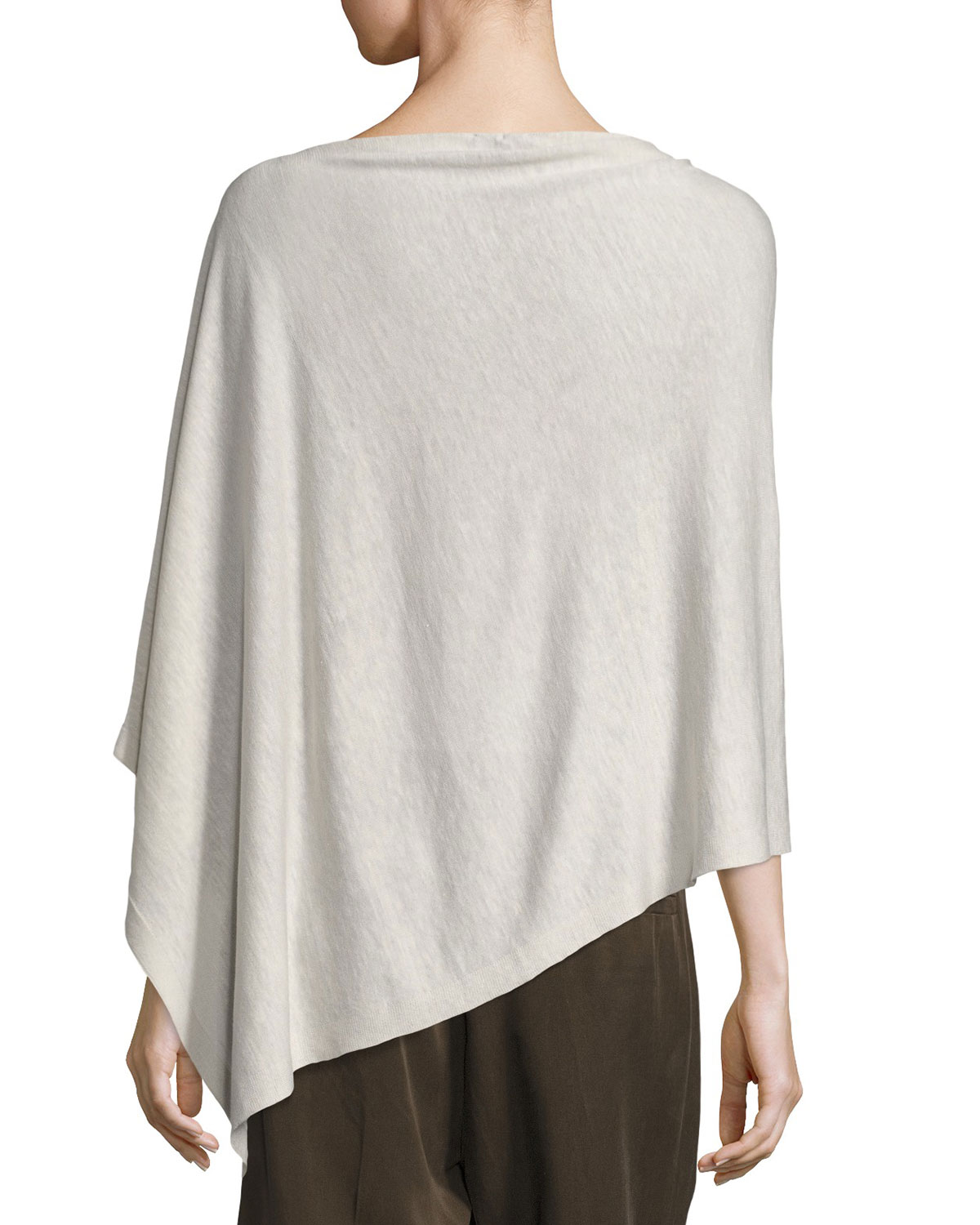 Fine Silk-Blend Poncho