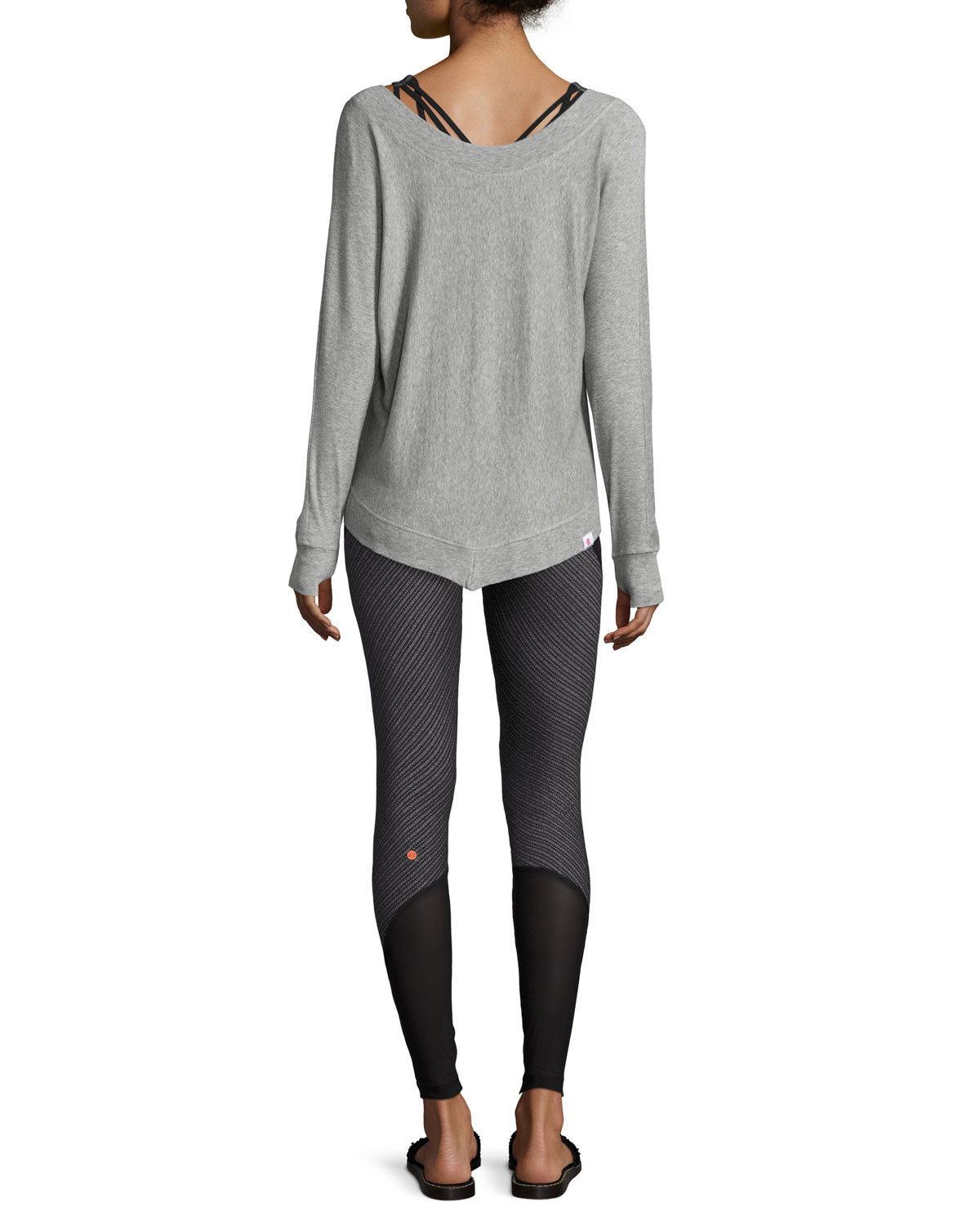 Serenity V-Neck Sweatshirt, Gray