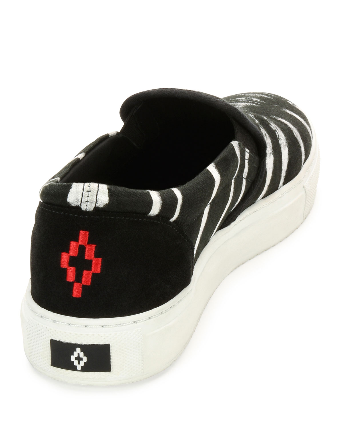 Villarrica Printed Slip-On Skate Sneaker, Black/White