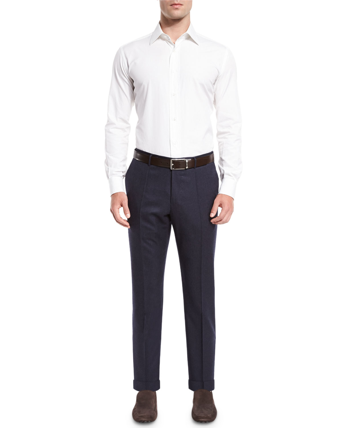 Benson Standard-Fit Wool Trousers