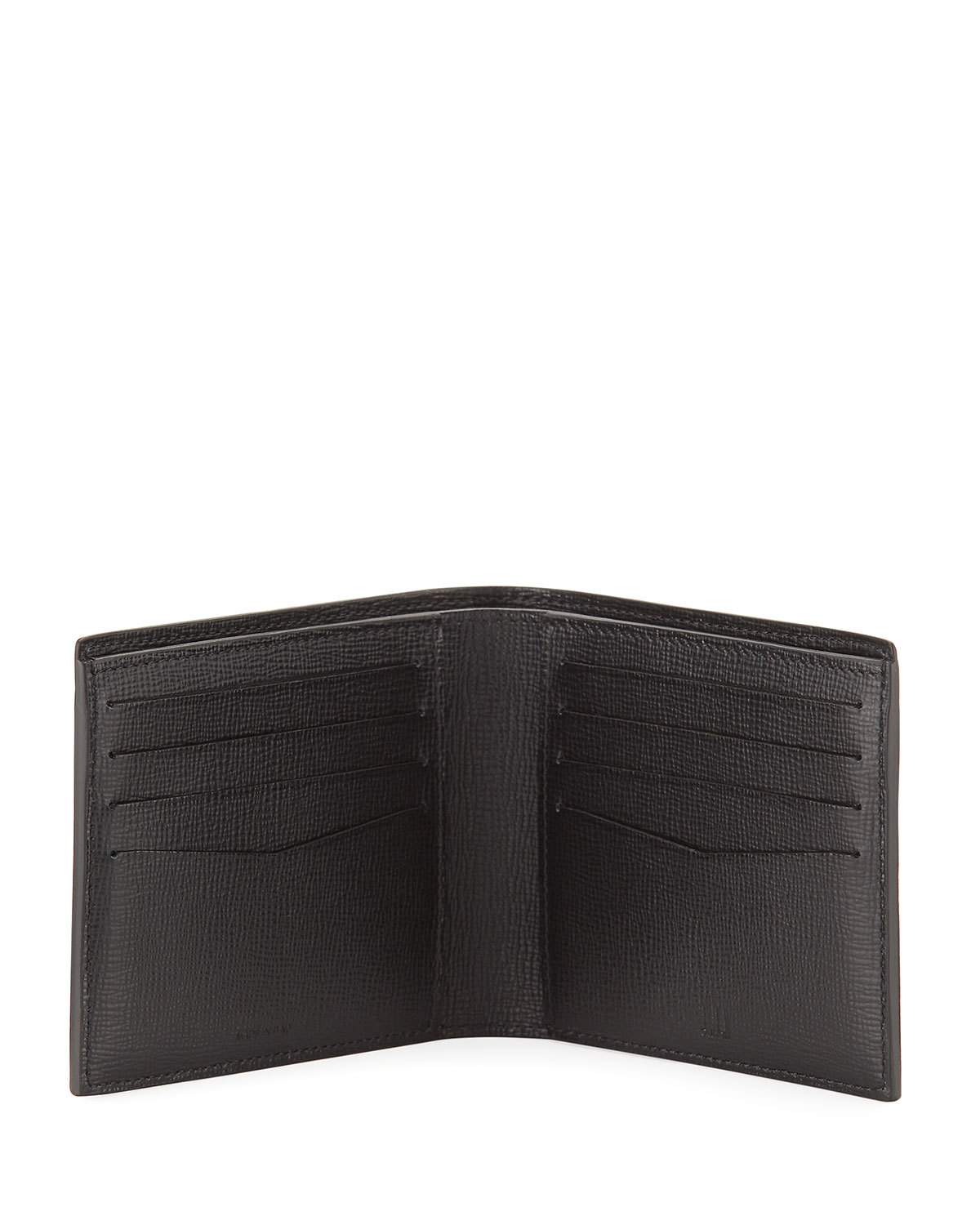 Cadogan Leather Bi-Fold Wallet, Black