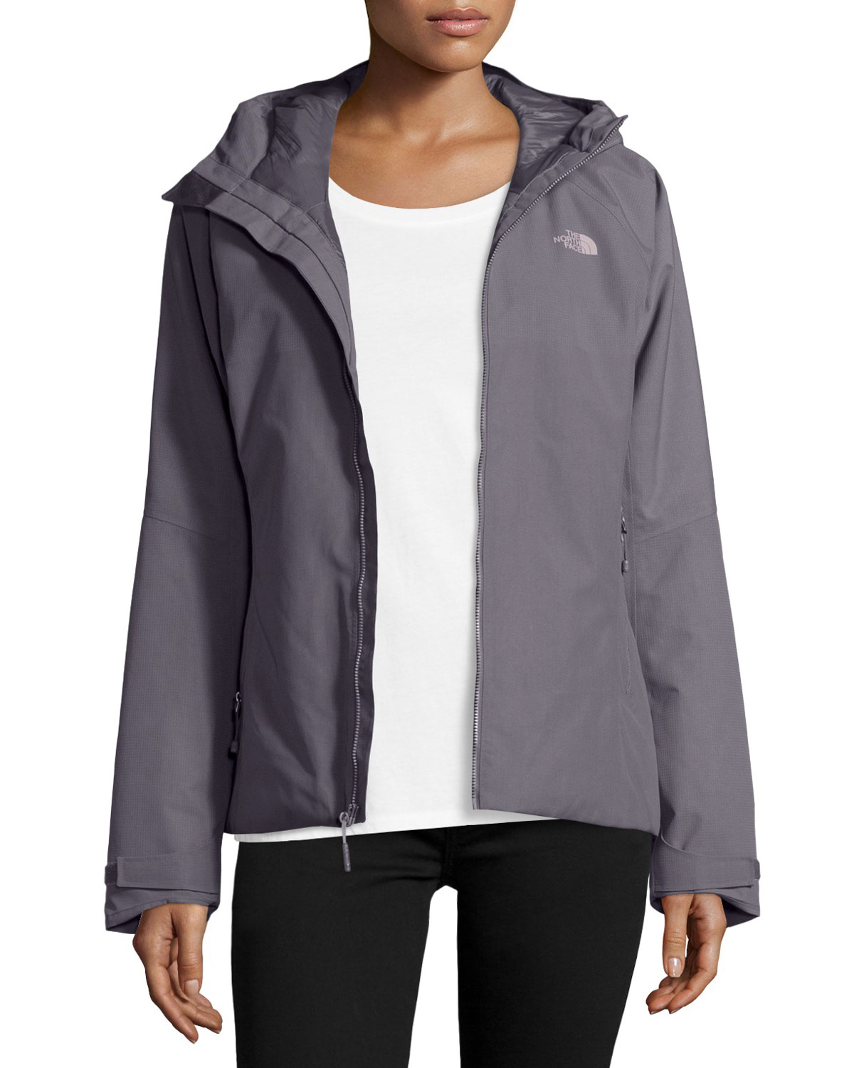 Hooded Waterproof Zip-Front Jacket