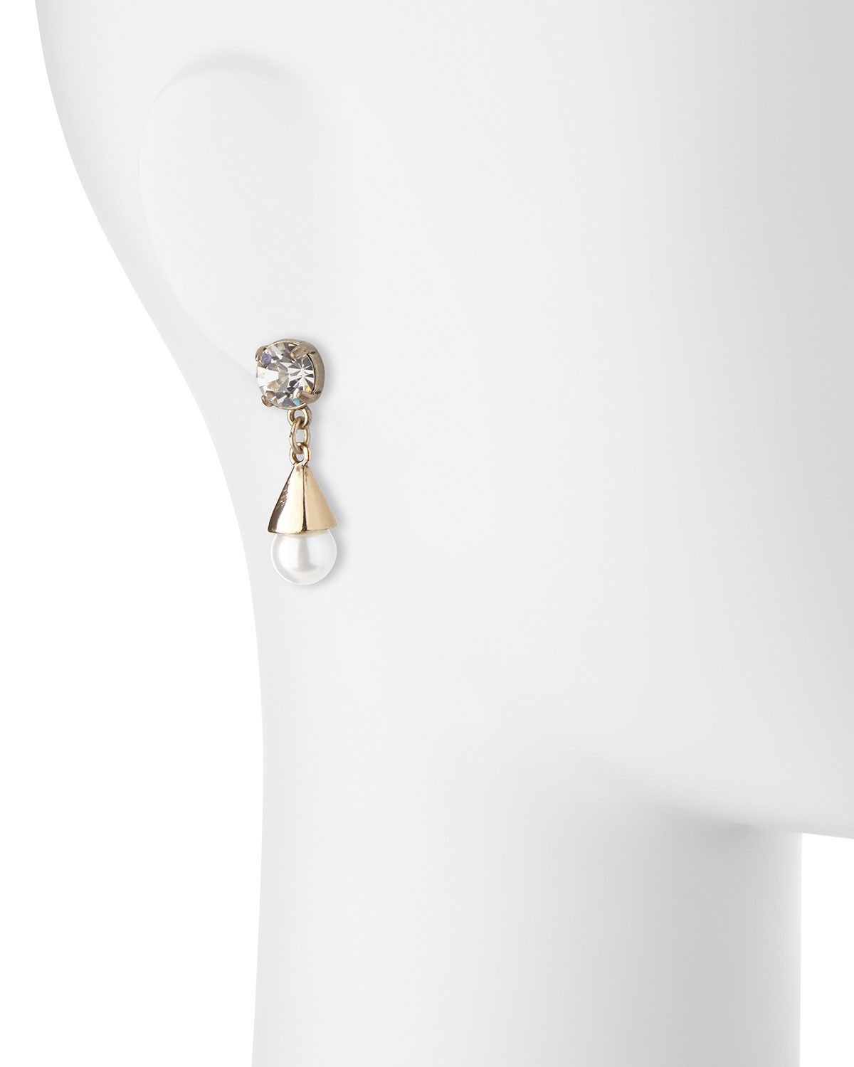 Lustre Glass-Pearl Earrings