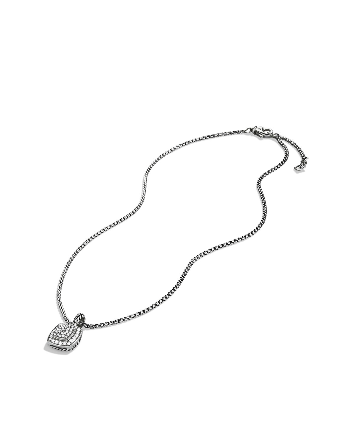 Petite Albion Pendant with Diamonds on Chain