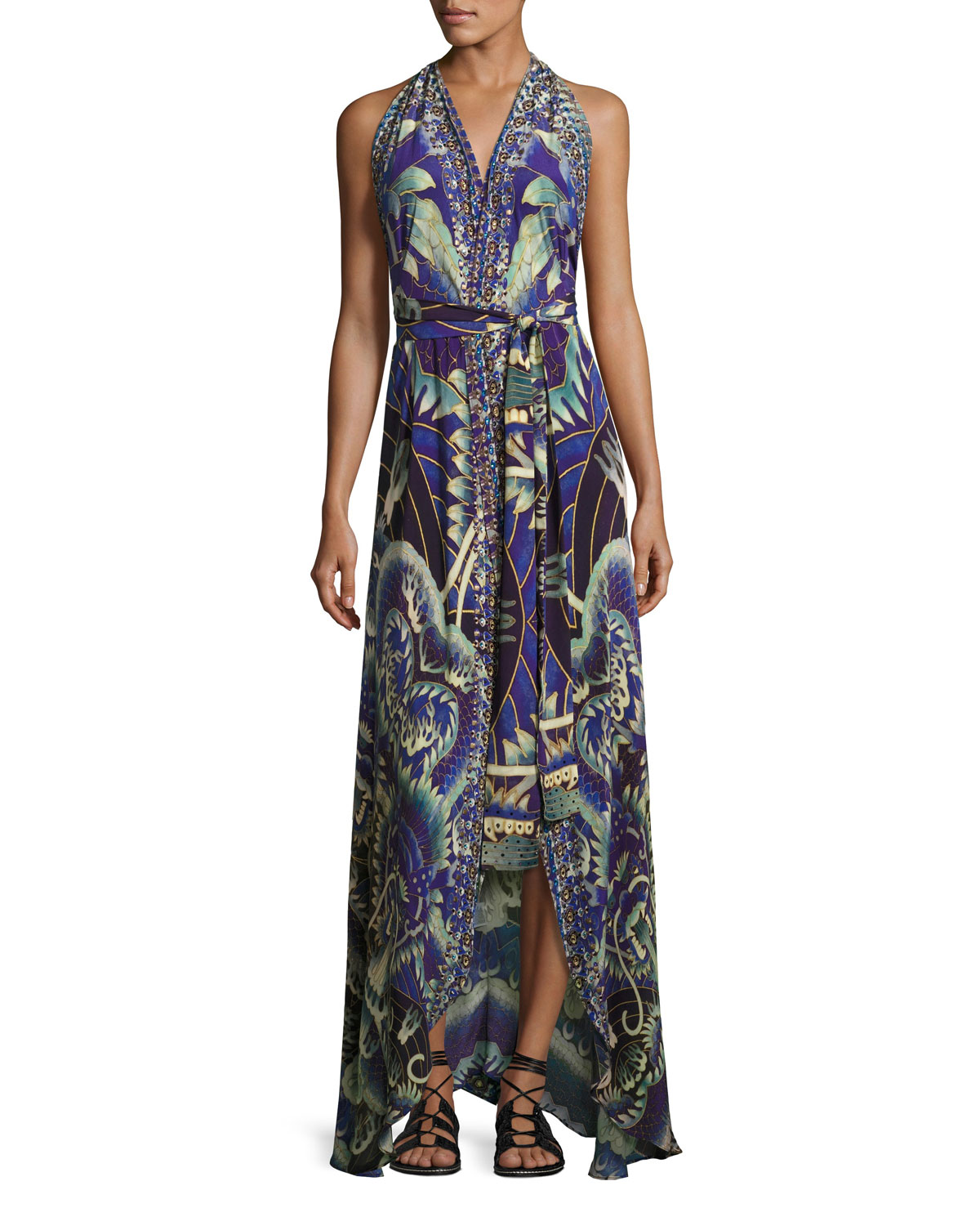 Sleeveless Belted Wrap Dress, What's Your Poison?