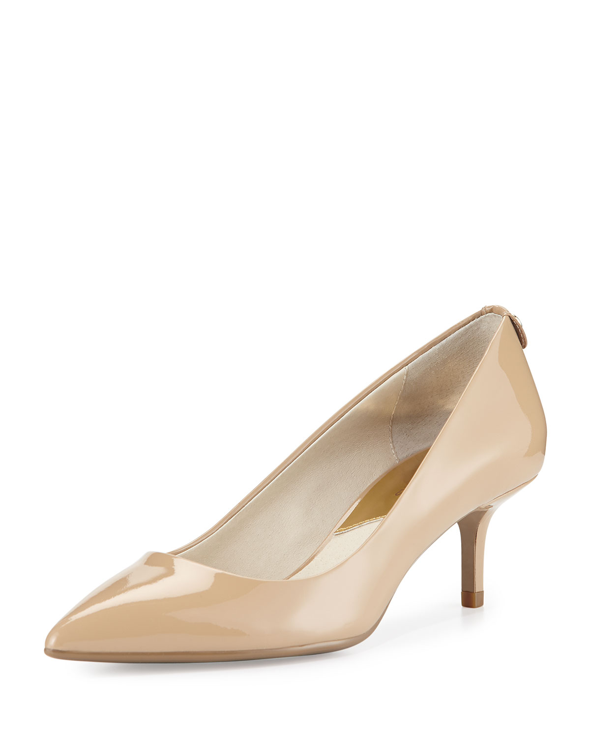 mk-flex patent leather pump nude