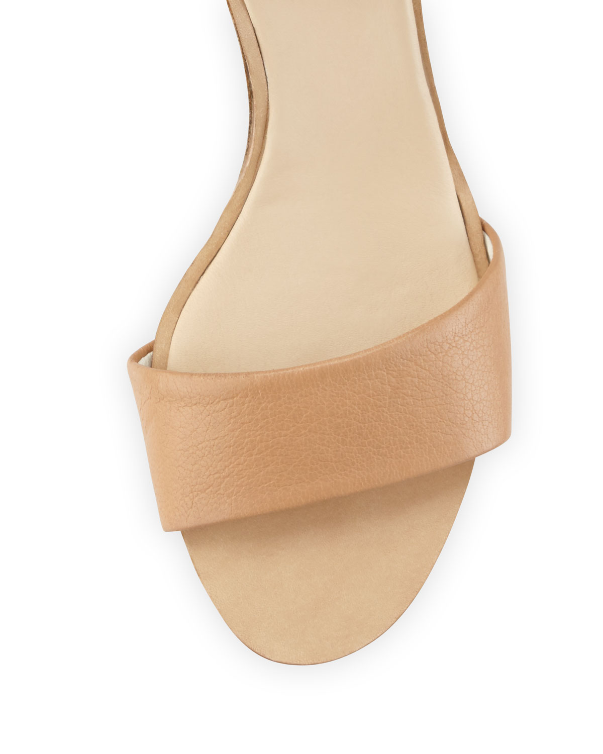 Damien Leather Wedge Sandal, Nude