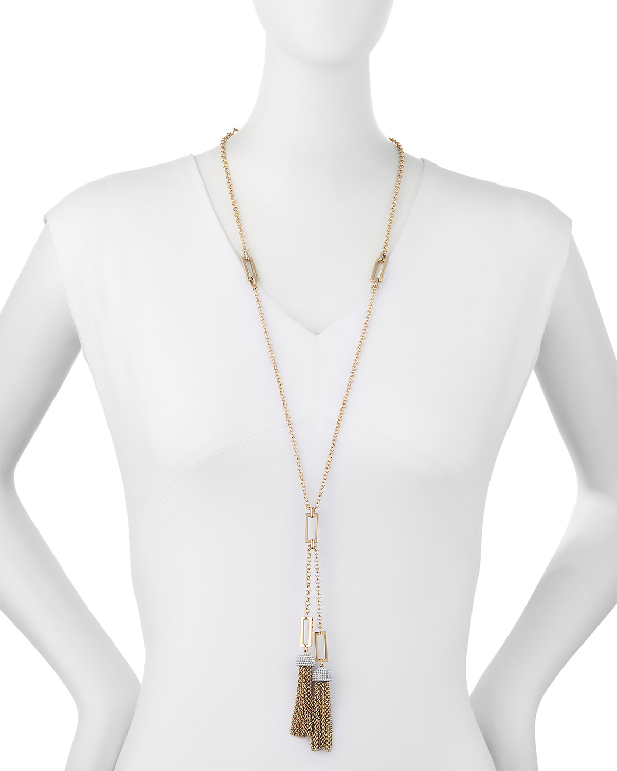 Ursula Tassel Chain Necklace, 31"