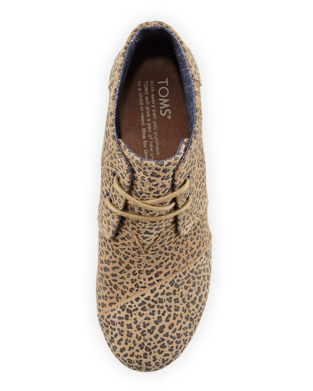 Suede Desert Wedge Bootie, Cheetah