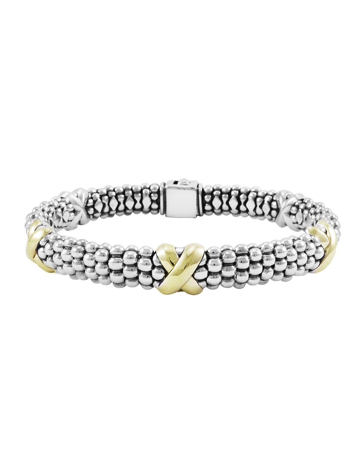 Caviar Gold & Silver X-Station Bracelet