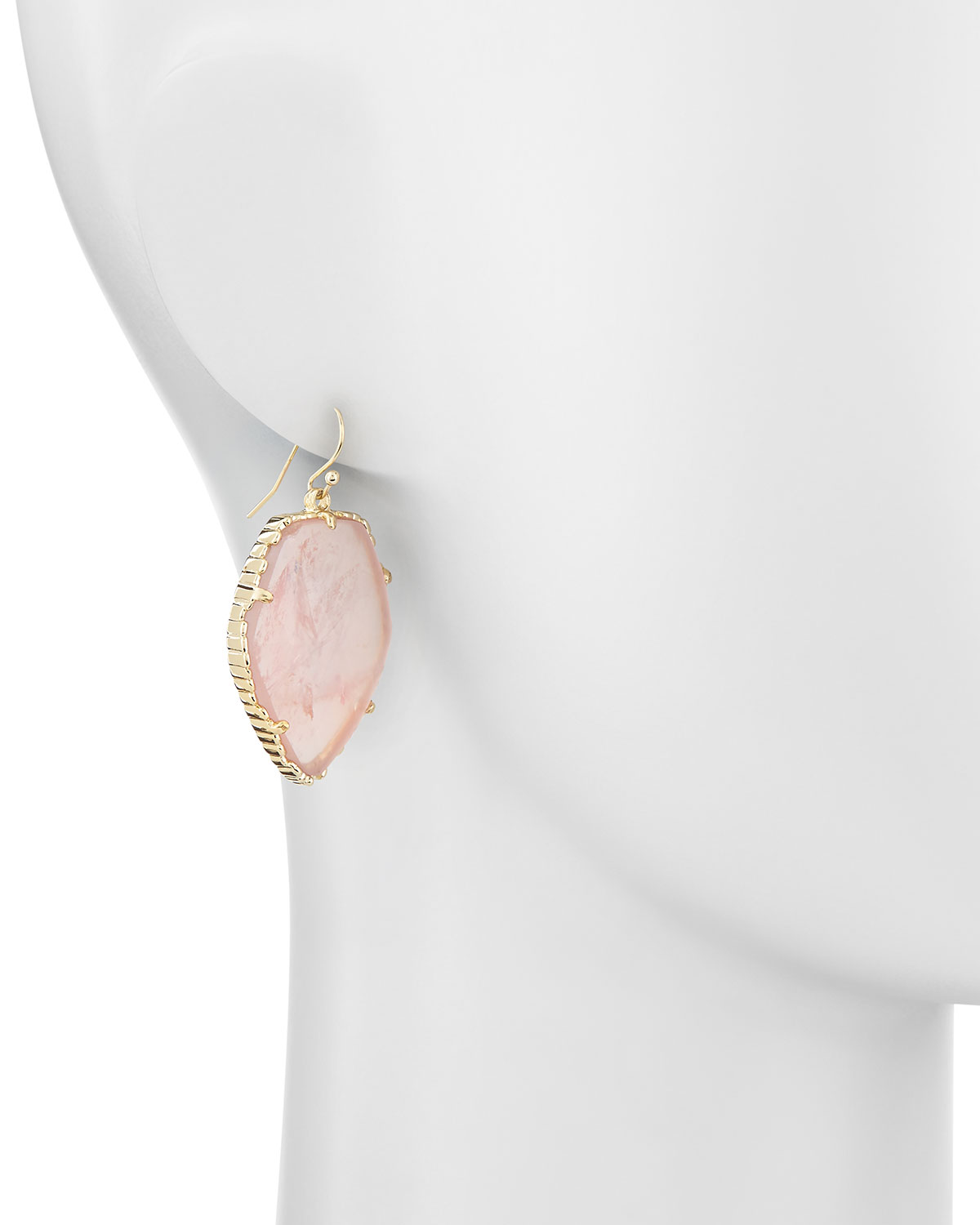 Corley Earrings, Rose Quartz