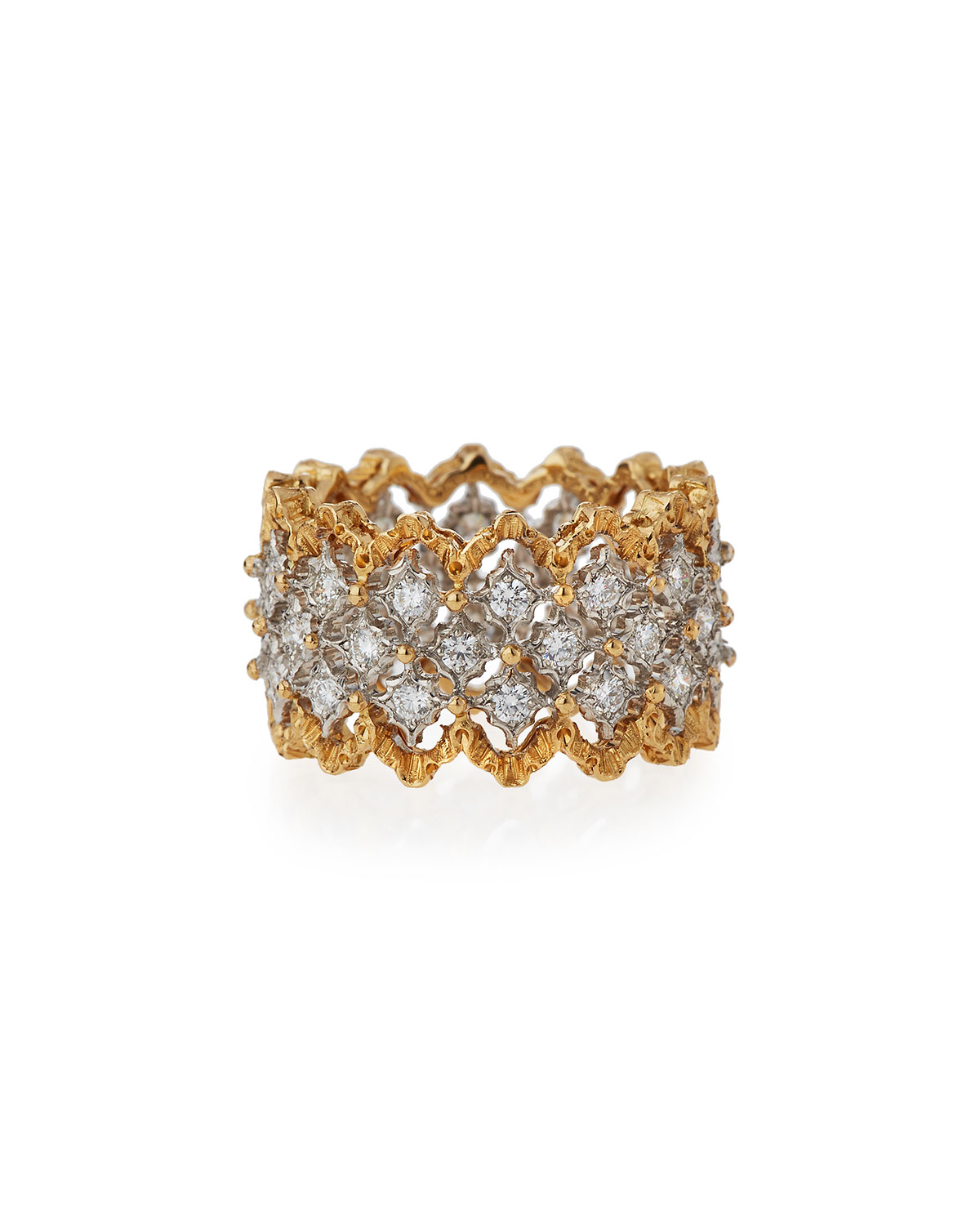 Rombi 18K Gold Diamond Ring, 1.02 tdcw, Size 53