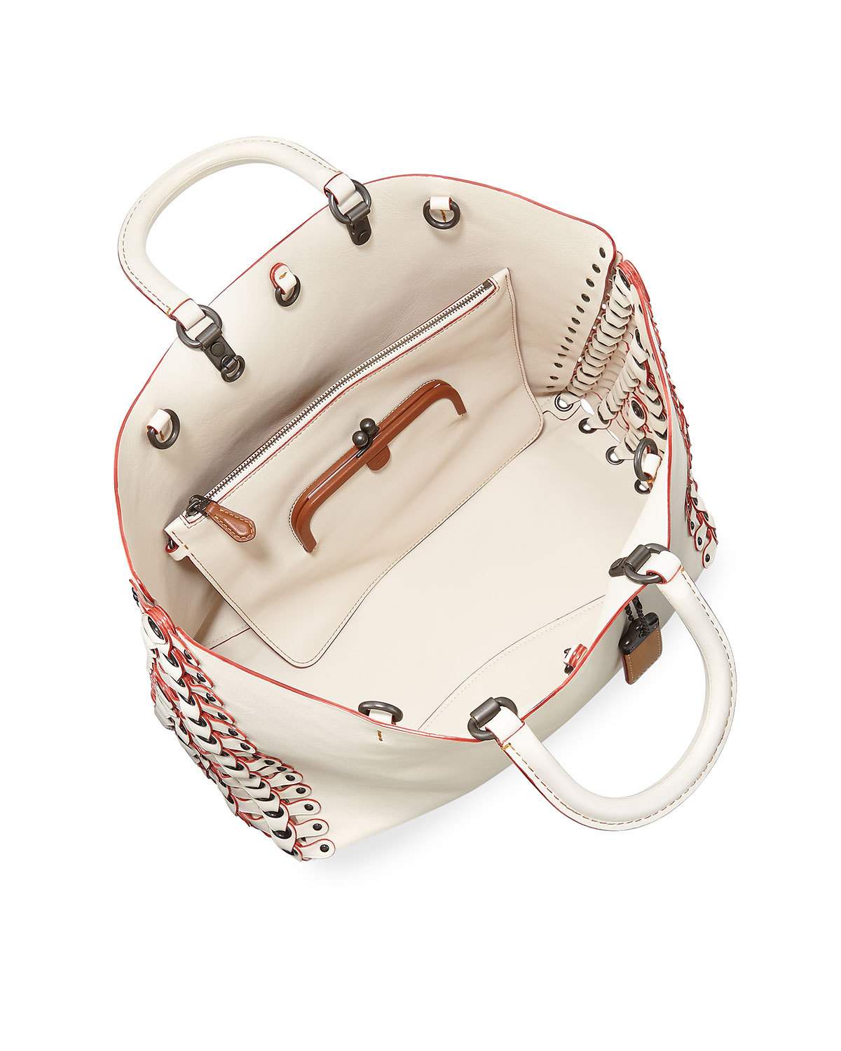 Rogue Leather Tote Bag, White