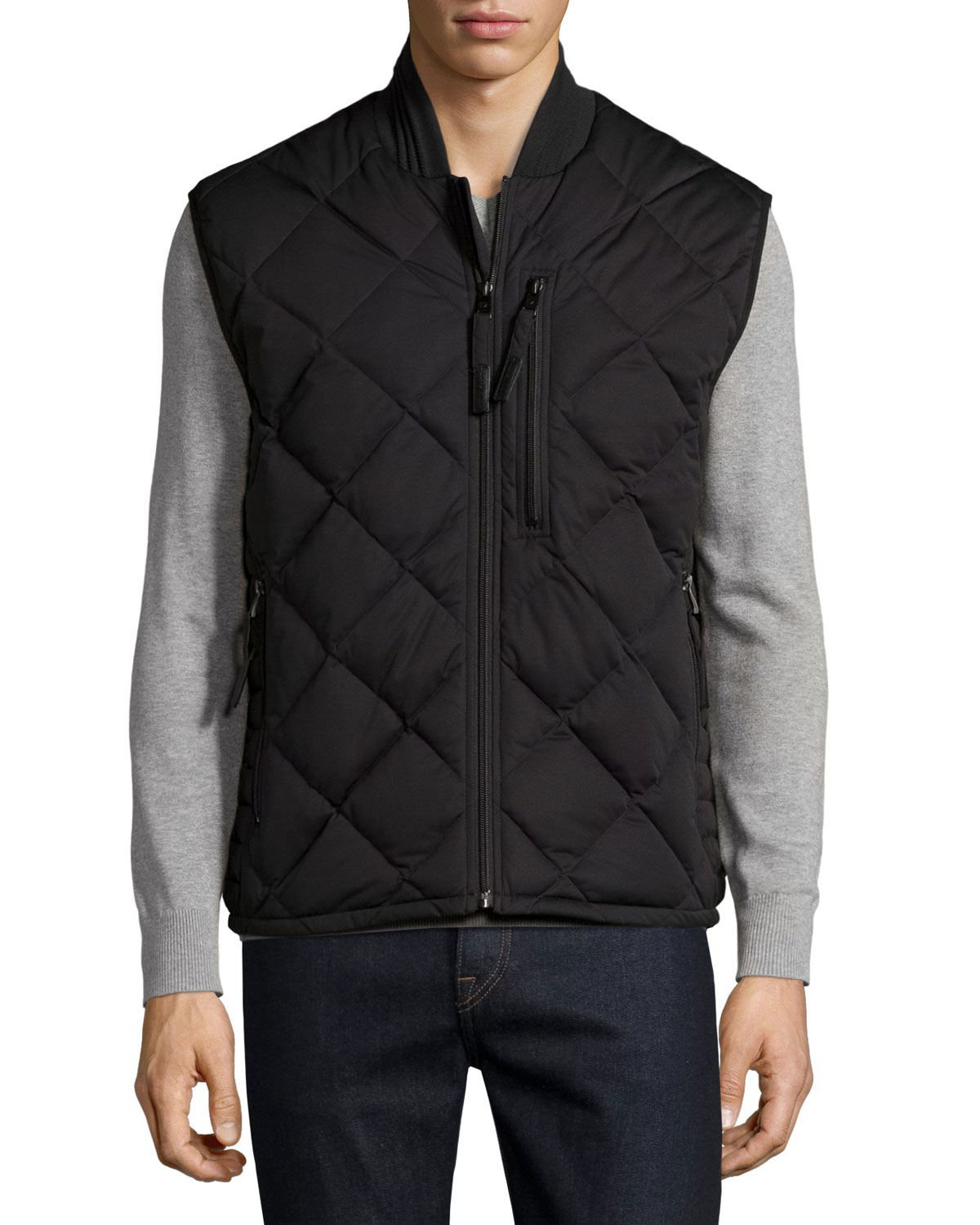 Systems Quilted Vest, Jet Black