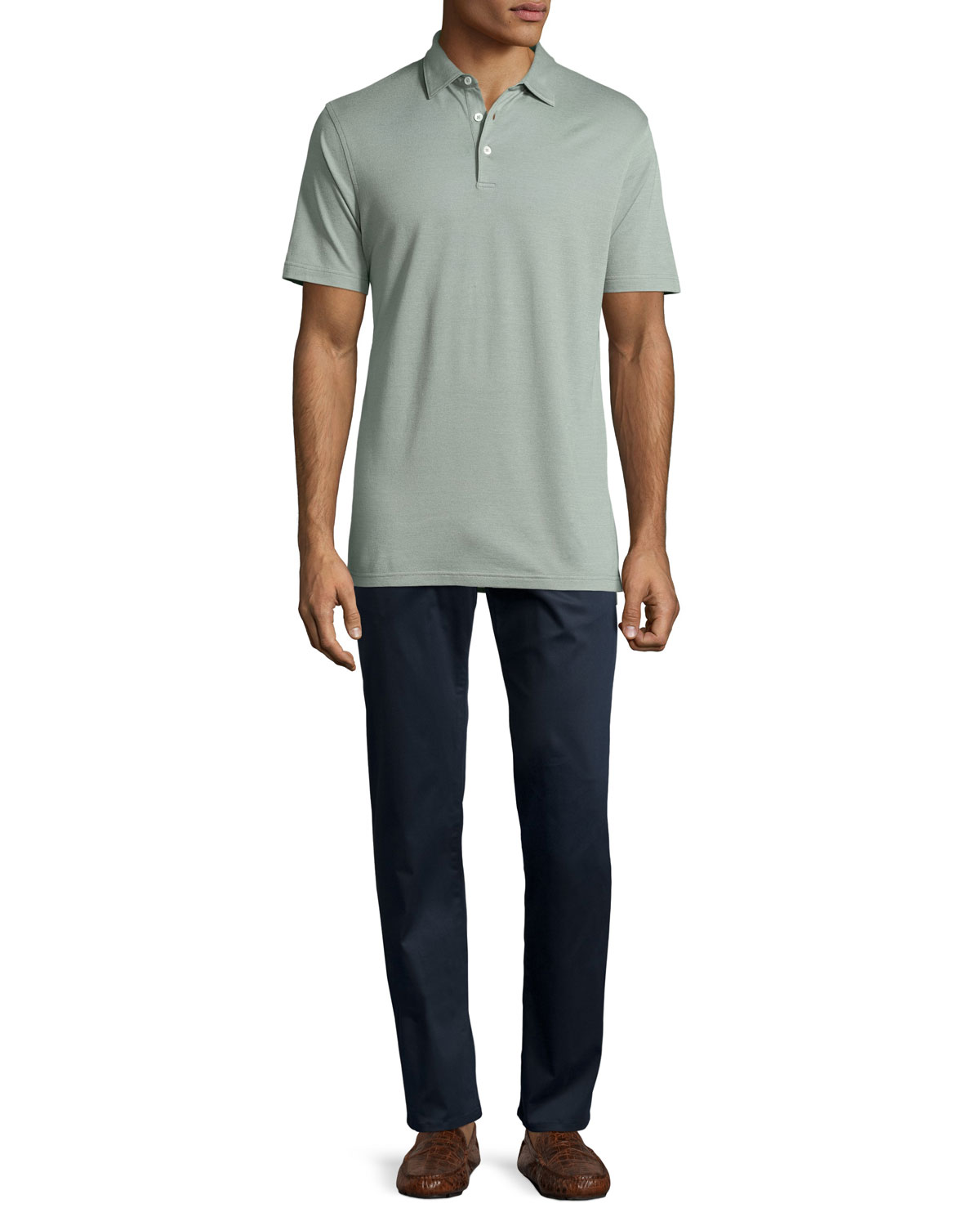 Collection Perfect Pique Polo Shirt, Sage