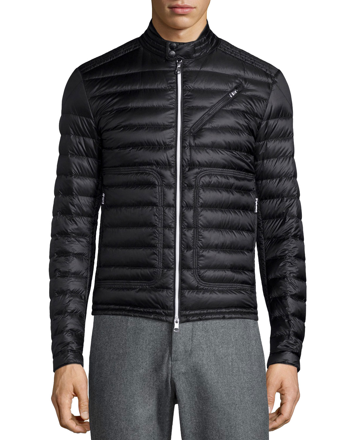 picardquiltednylonmotojacketblack