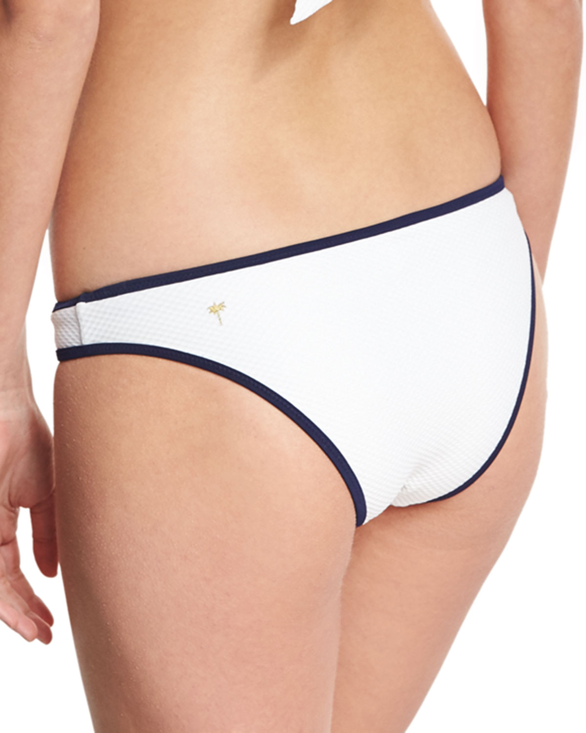 St. Kitts Binding Hipster Swim Bottom, White