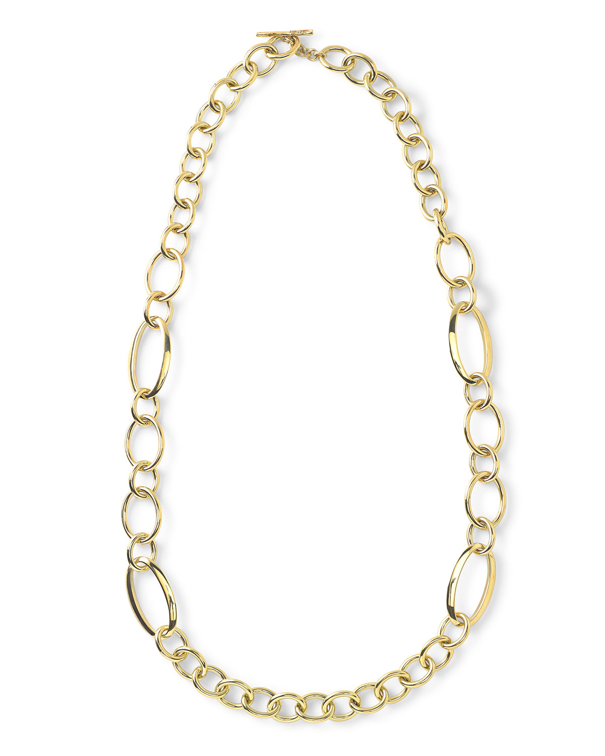 18K Glamazon Multi-Oval Shape Necklace, 36"