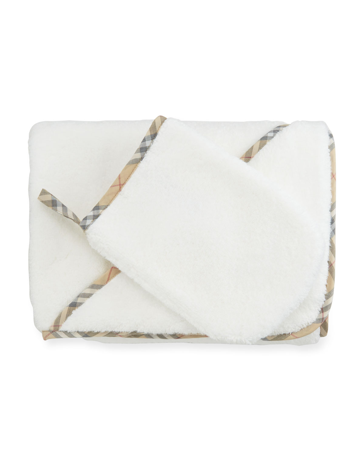 burberry hooded towel w/ wash mitt, white海淘返利 | 米饭粒返利网