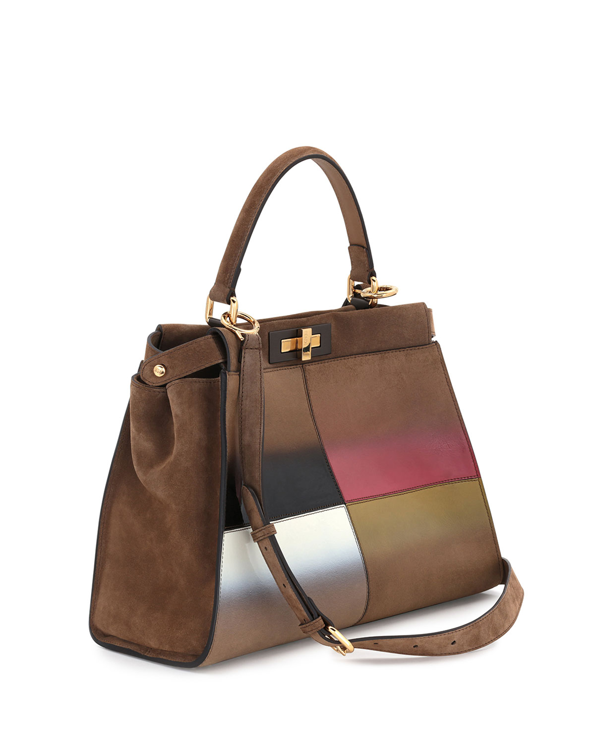 Peekaboo Medium Gradient Satchel Bag