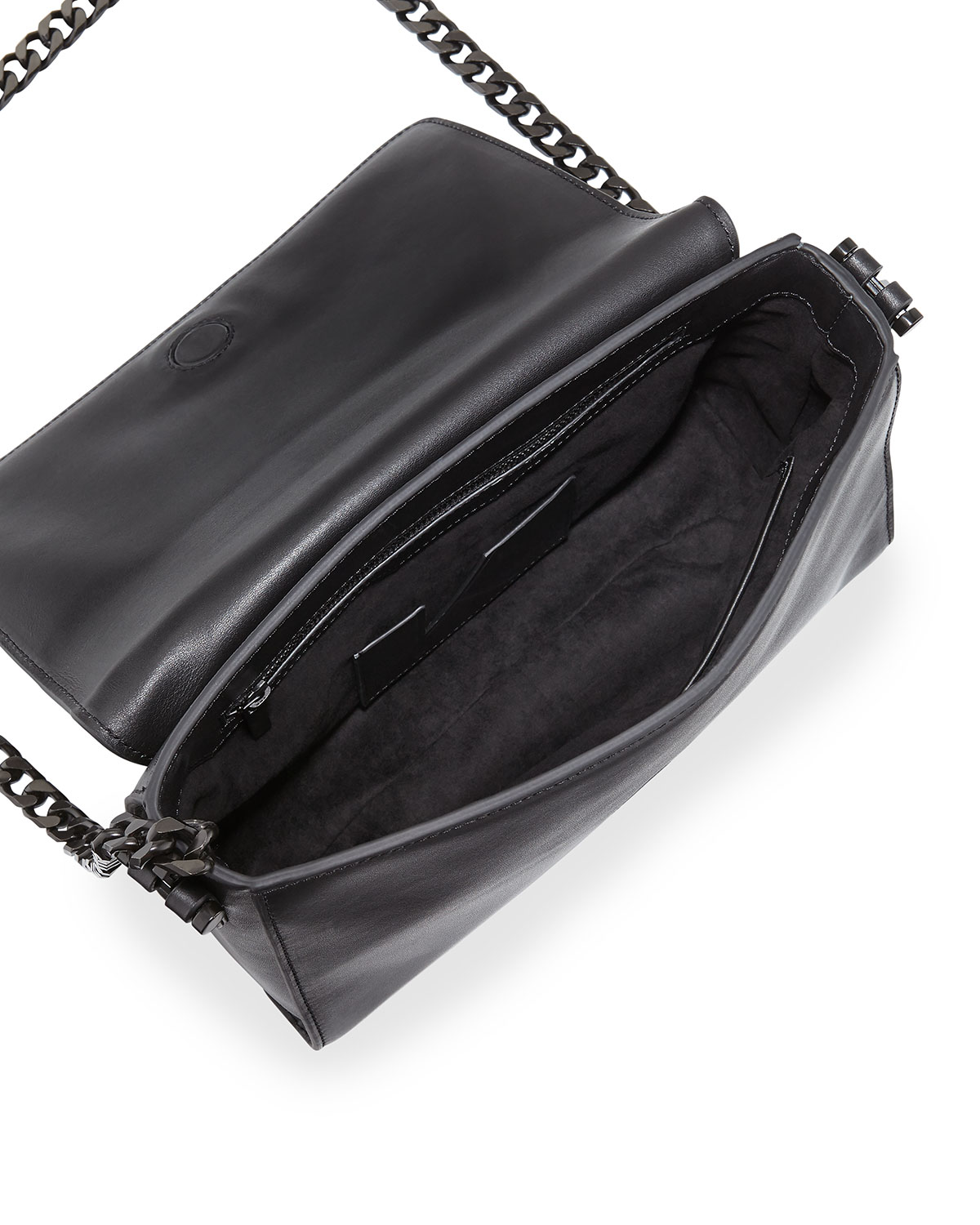 Adley Leather Shoulder Bag, Black