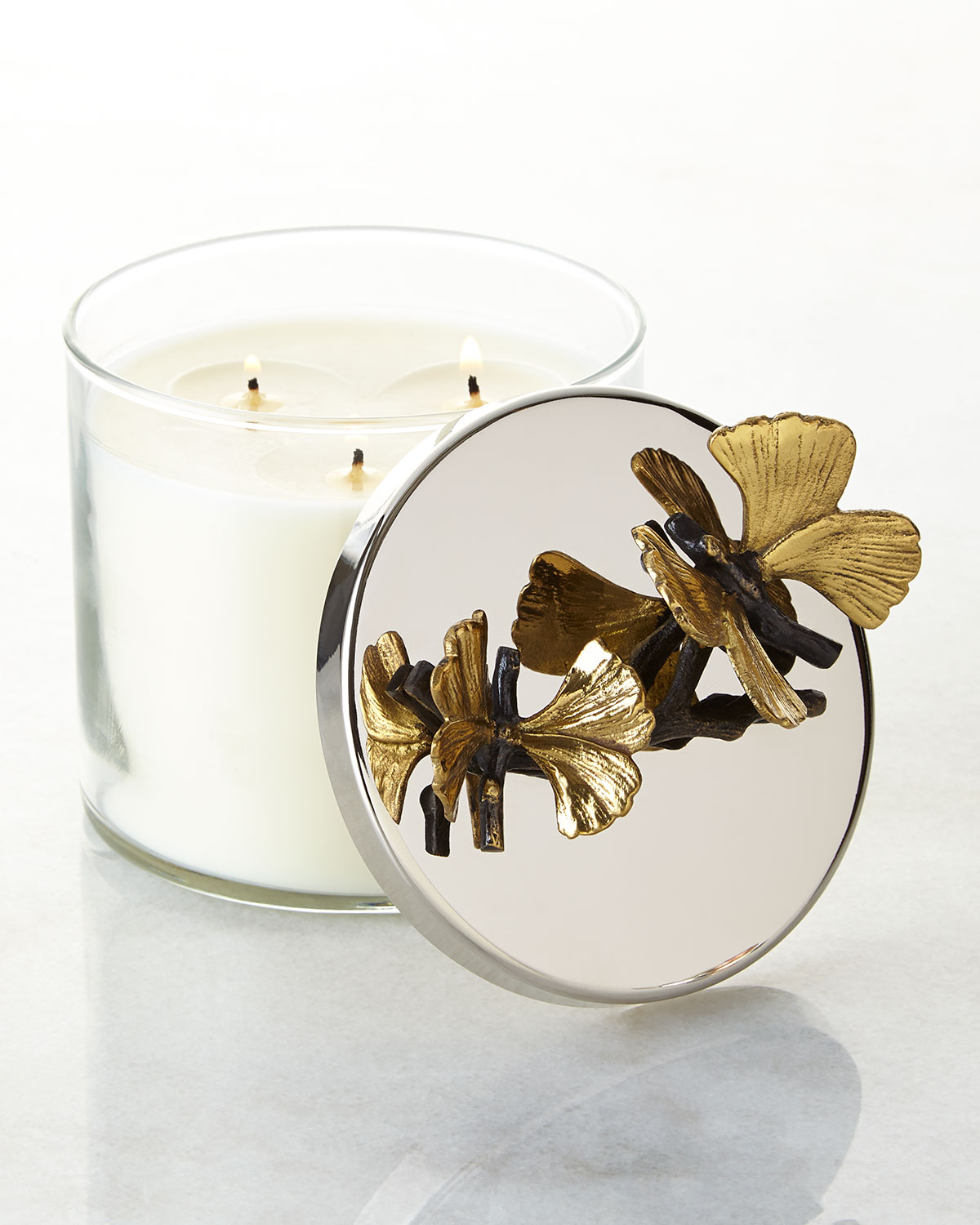 Butterfly Ginkgo Candle