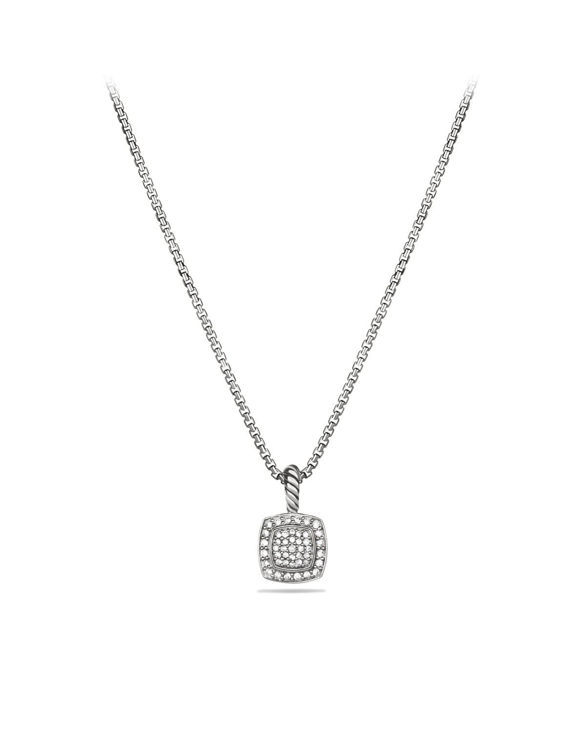 Petite Albion Pendant with Diamonds on Chain