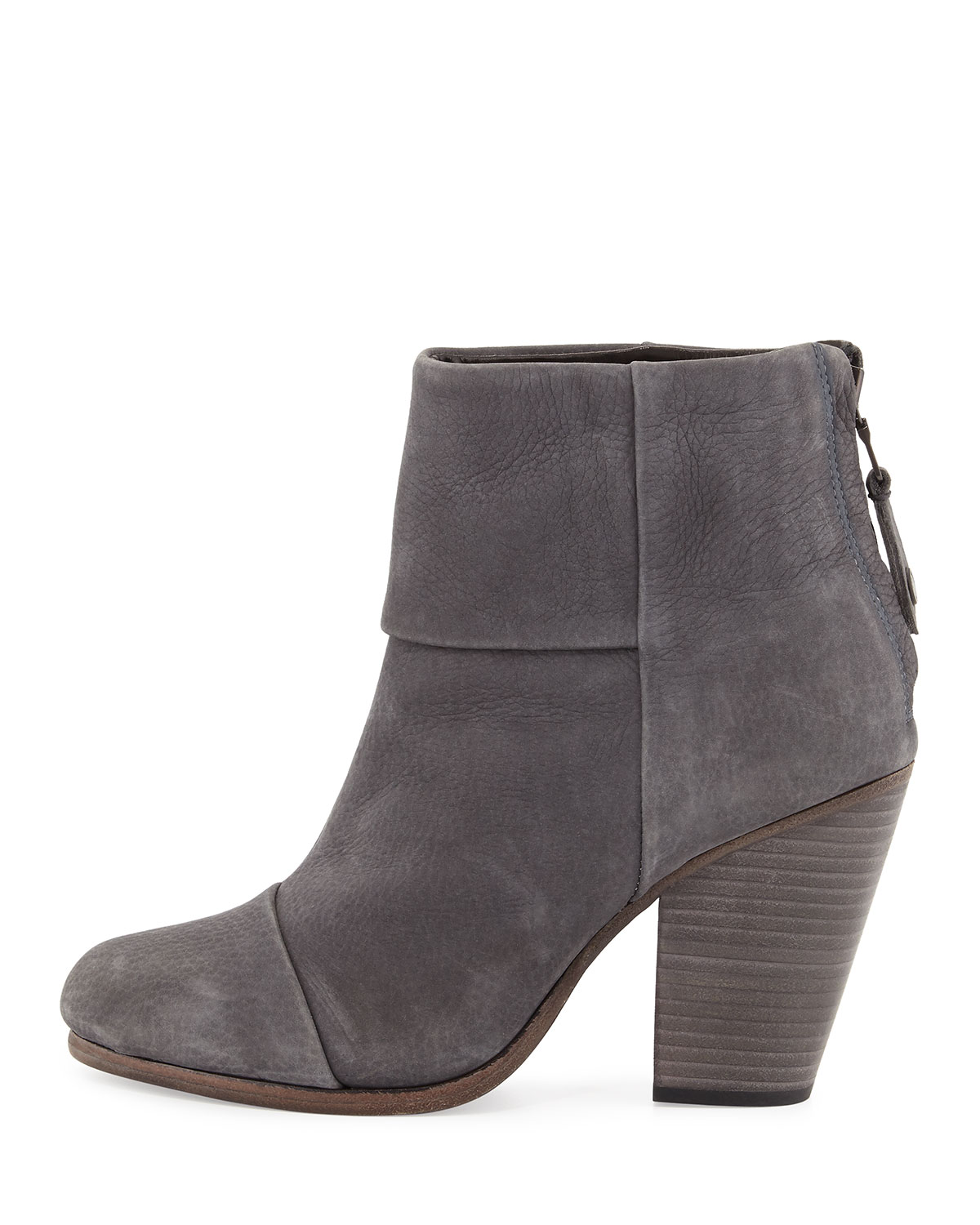 Classic Newbury Nubuck Ankle Boot, Charcoal 