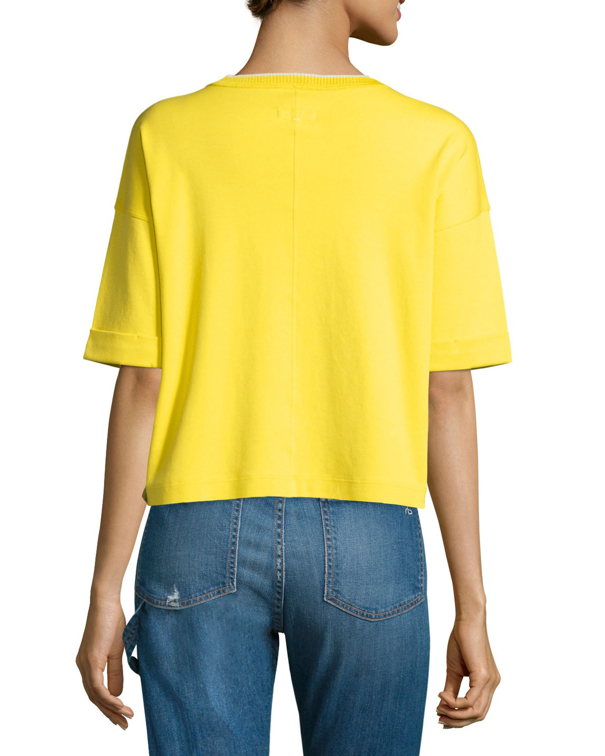 Alexa Pima Baby Tee, Bright Yellow