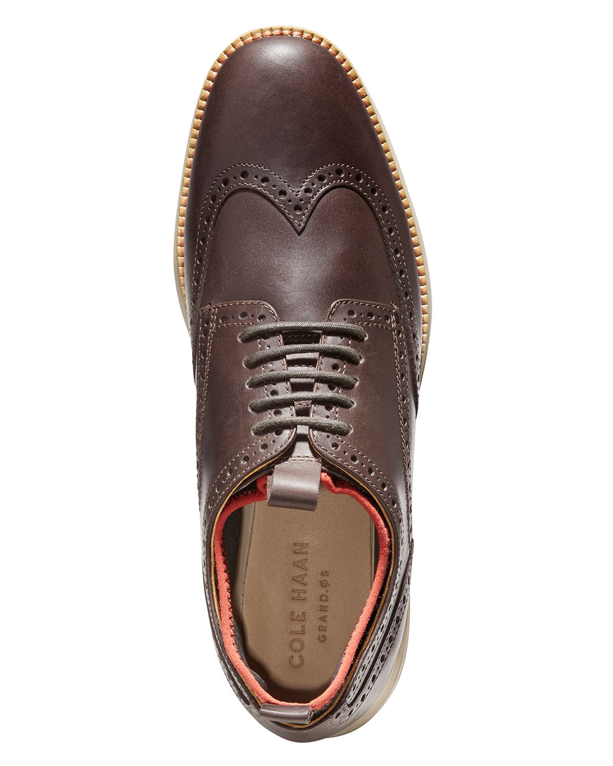 ØriginalGrand Neoprene-Lined Wing-Tip Oxford, Chestnut/Dark Roast