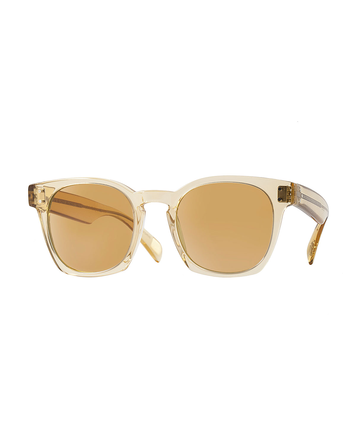 Byredo Photochromic Square Sunglasses, Transparent Champagne