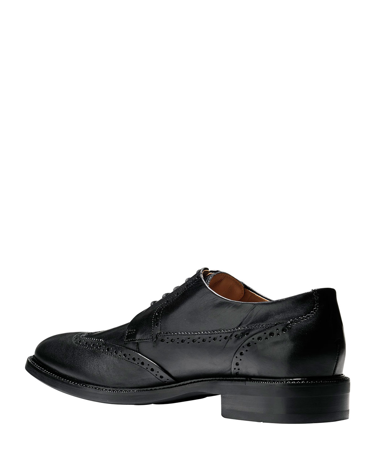 Warren Wing-Tip Leather Oxford, Black