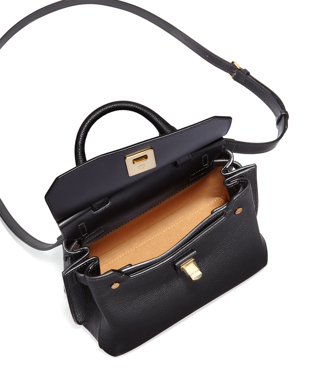 Milla Leather Crossbody Tote Bag