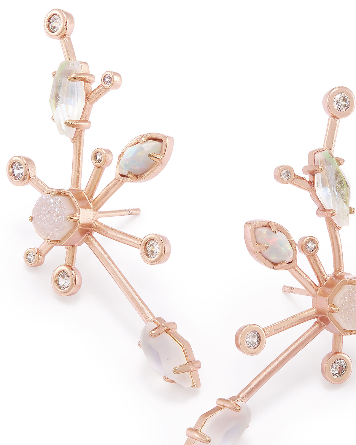 Matilda Statement Earrings in Rose Gold Plate