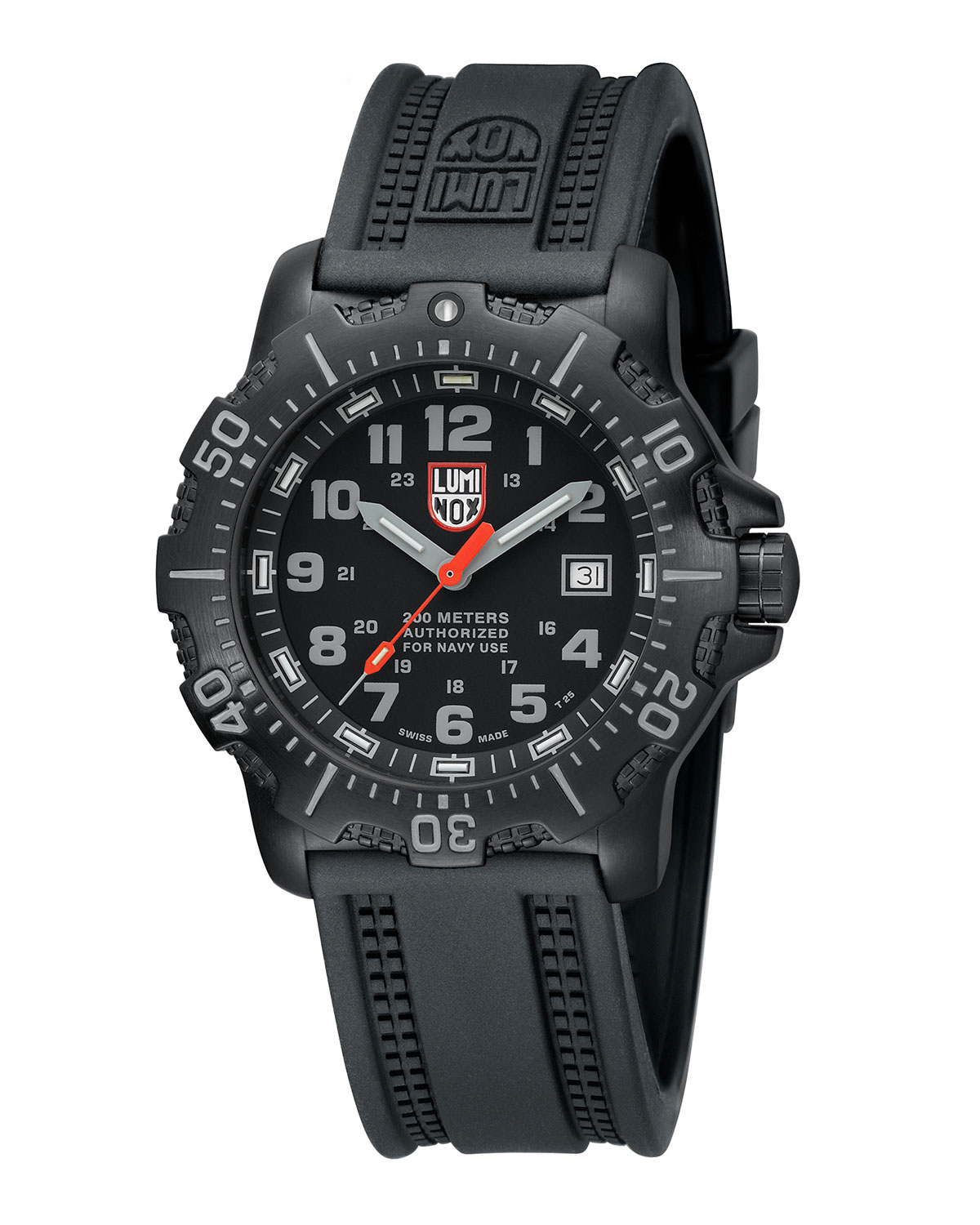 45mm anu 4200 series watch, black