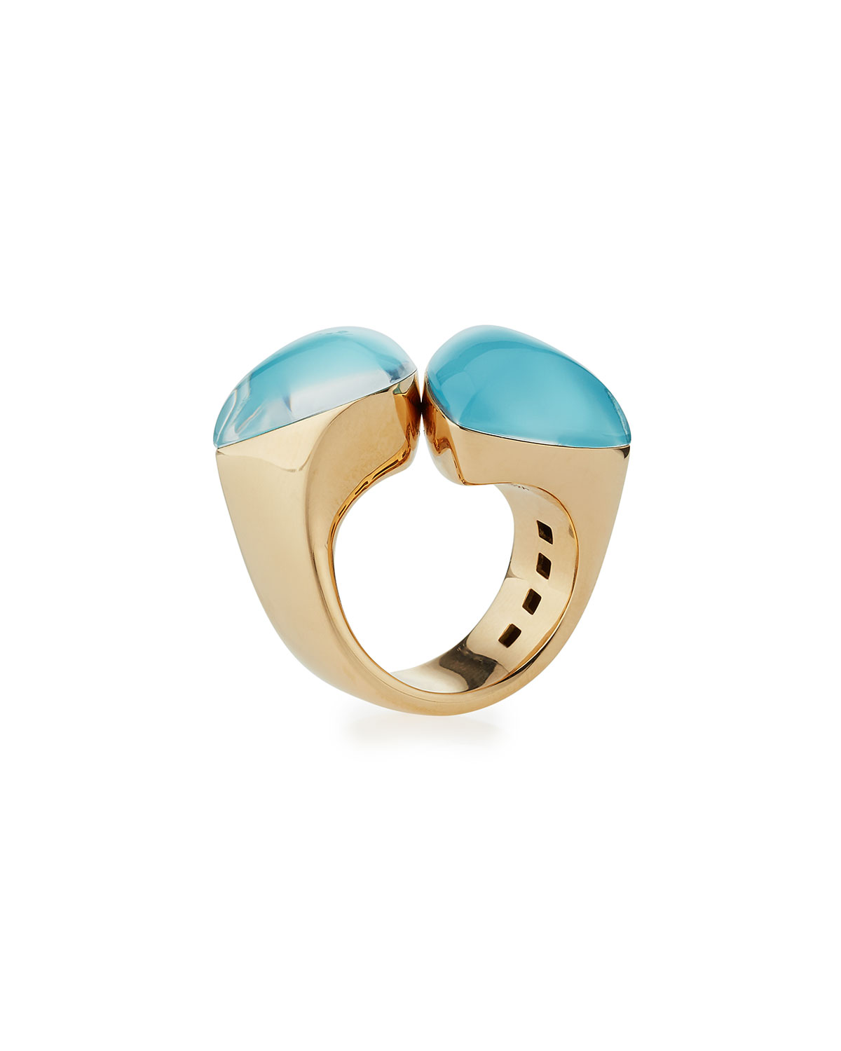 Freccia 18K Rose Gold & Turquoise Ring, Size 6.5