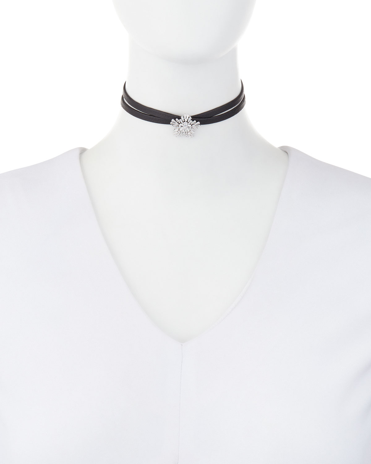 Mini Monarch Crystal Starburst Choker Necklace