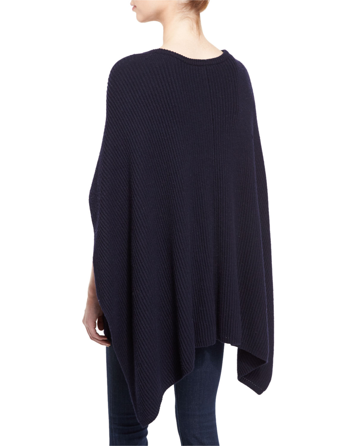 Cashmere-Blend Crewneck Cape