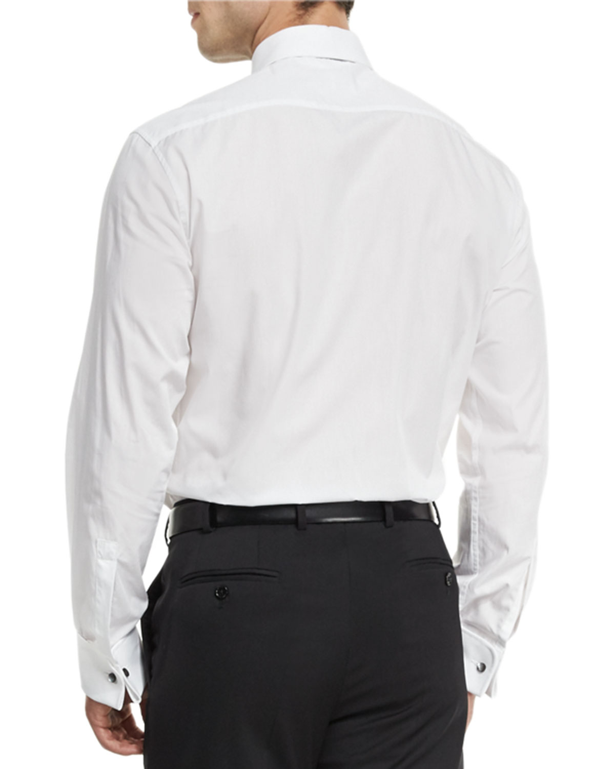 Full-Front Bib Tuxedo Shirt