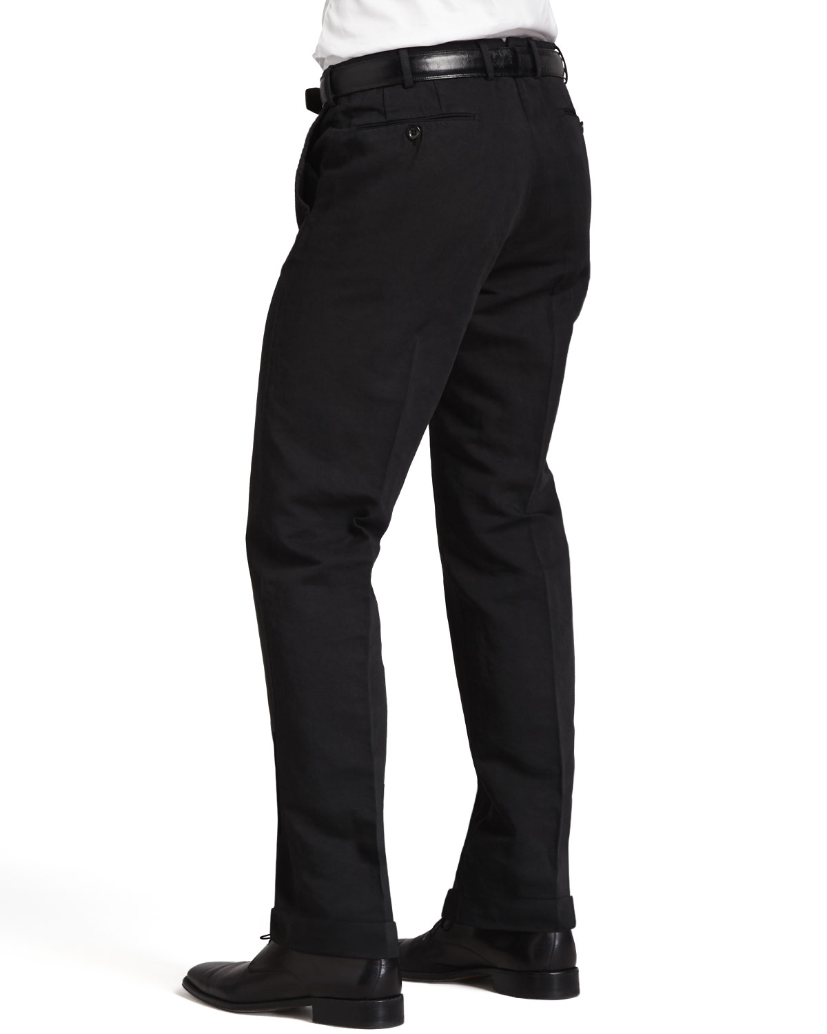Chinolino Cotton/Linen Trousers, Black 