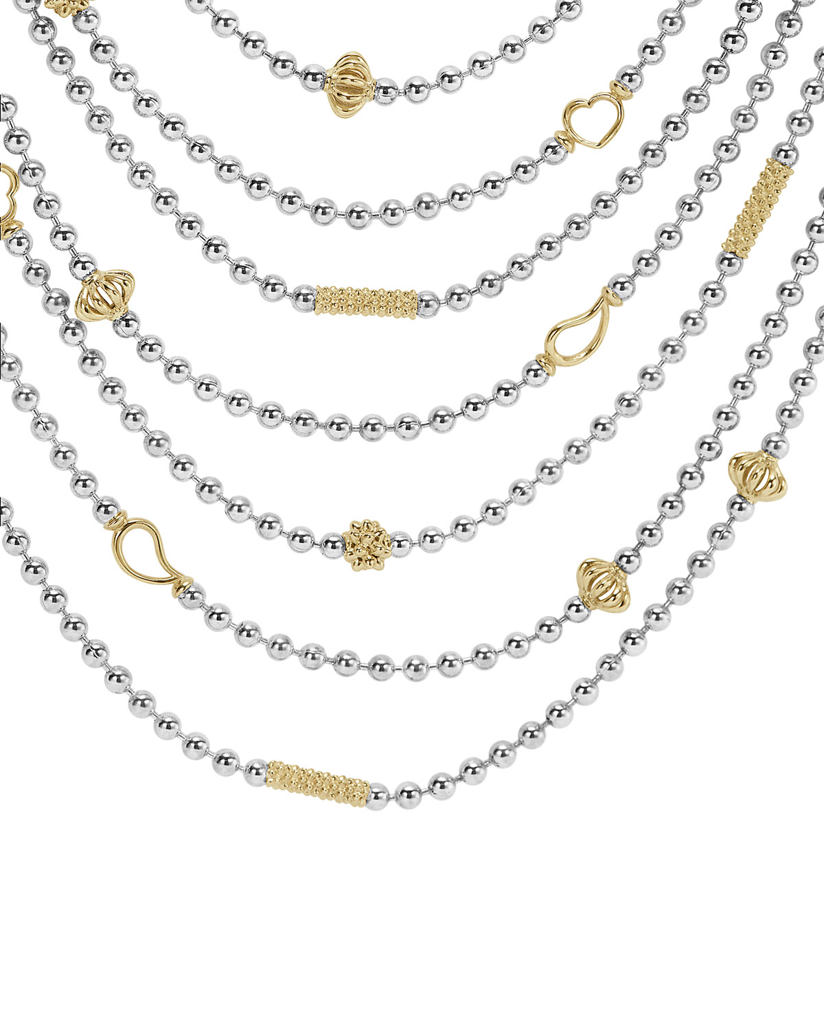 Icon Multi-Strand Caviar Bead Necklace