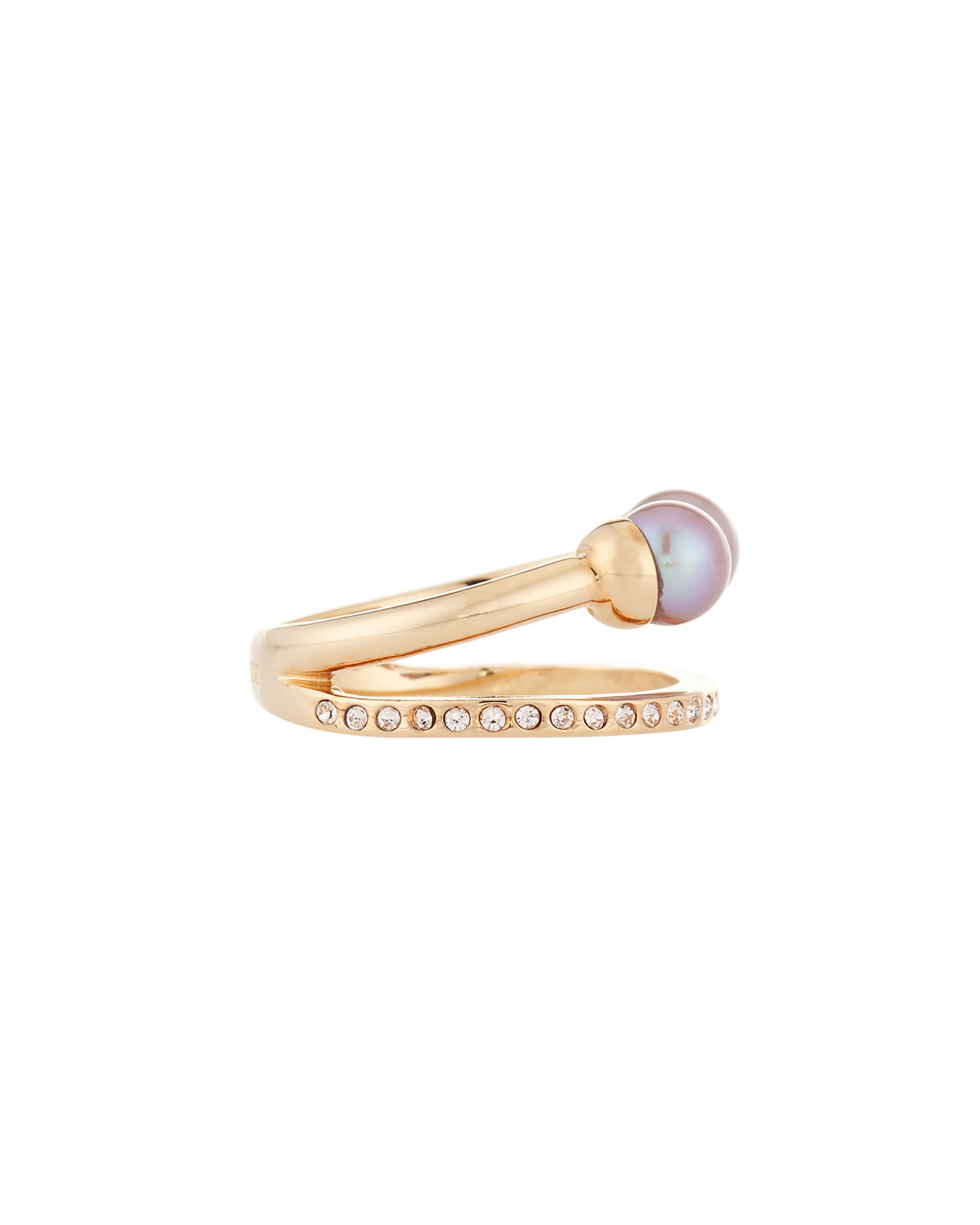 Ultra Mini Double Pearl Band Ring