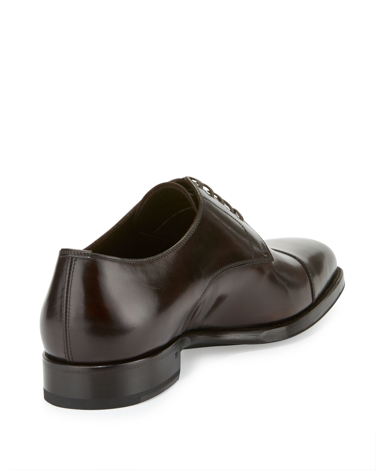 Wessex Cap-Toe Leather Oxford, Brown