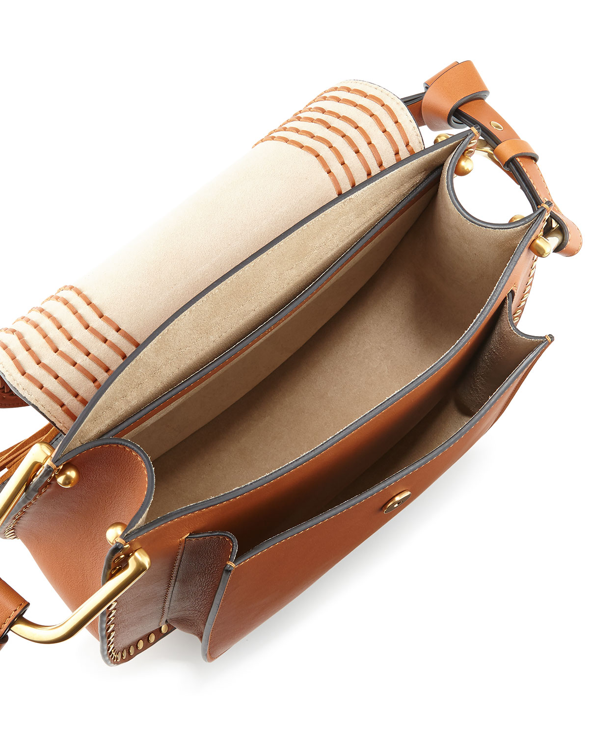 Hudson Medium Shoulder Bag, Caramel