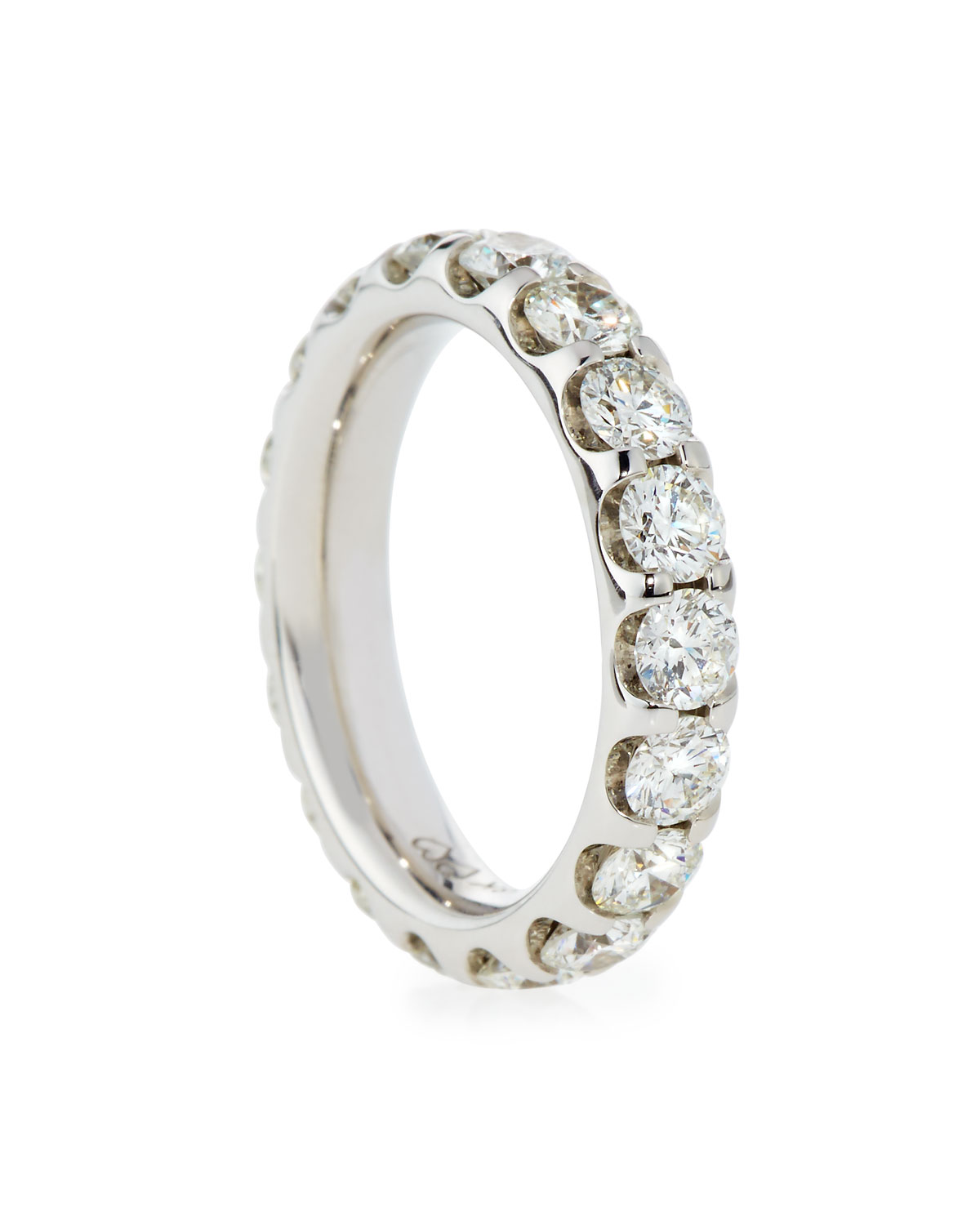 Diamond Eternity Band in 18K White Gold, 3.04 tdcw