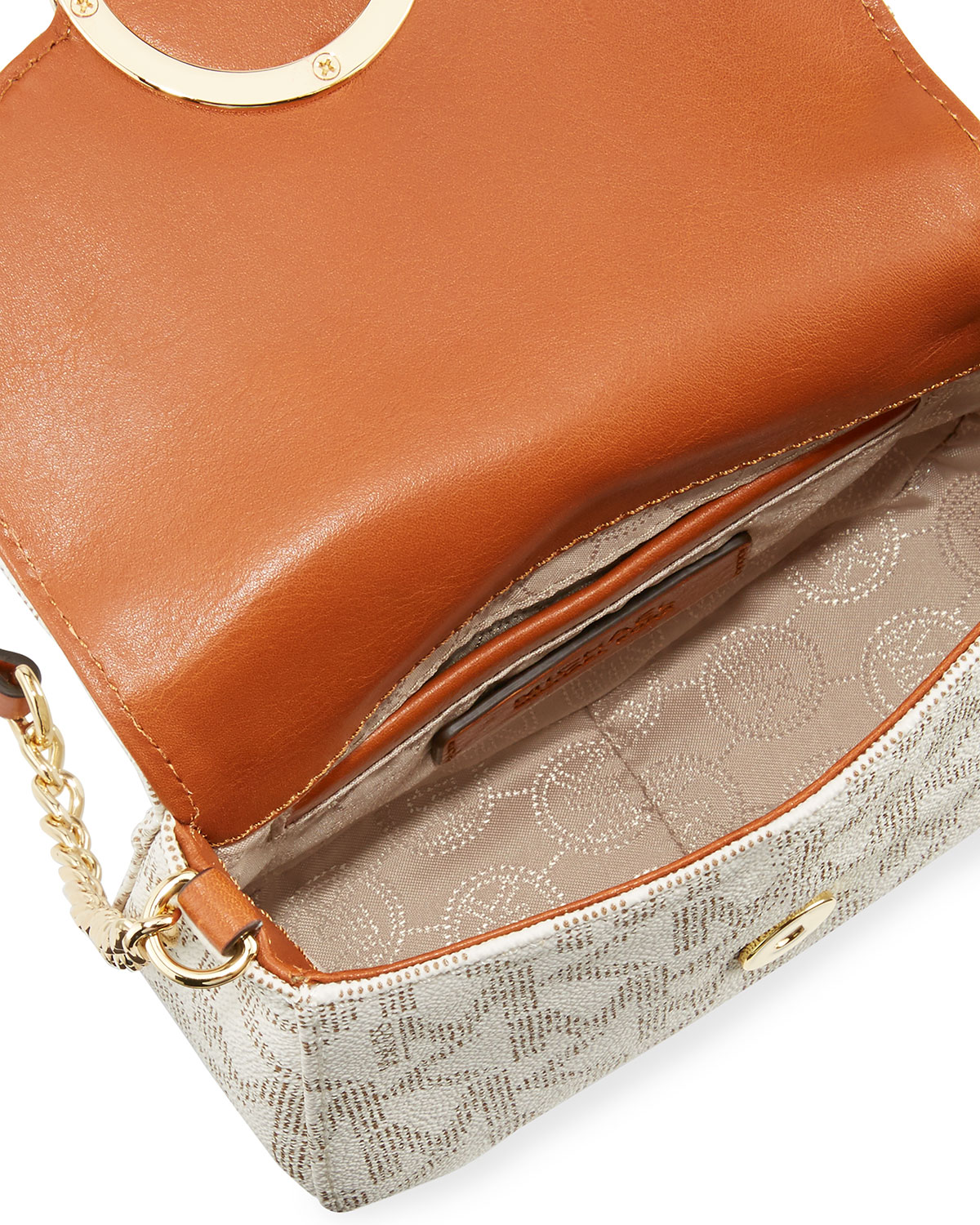 Fulton Small Logo Crossbody Bag, Vanilla