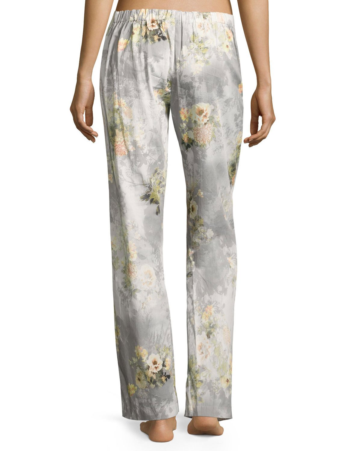 Blaze of Blossom Lounge Pants, Blue Pattern