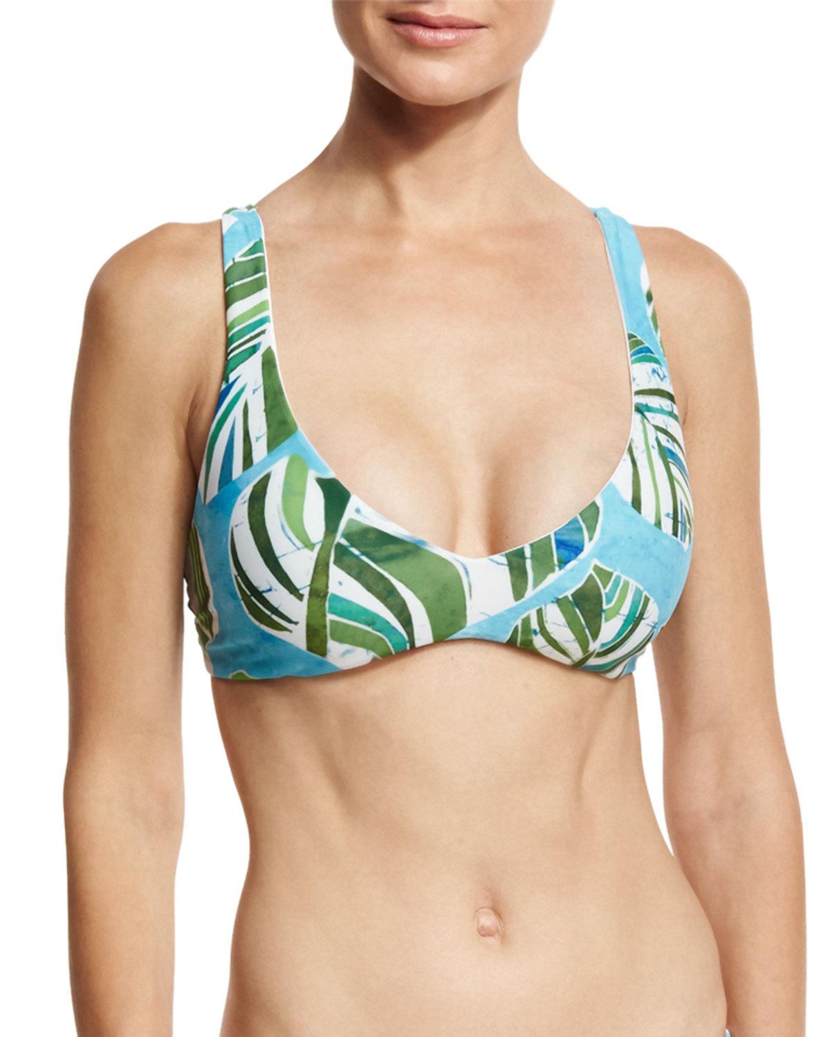 Rylie Reversible Swim Top, Blue