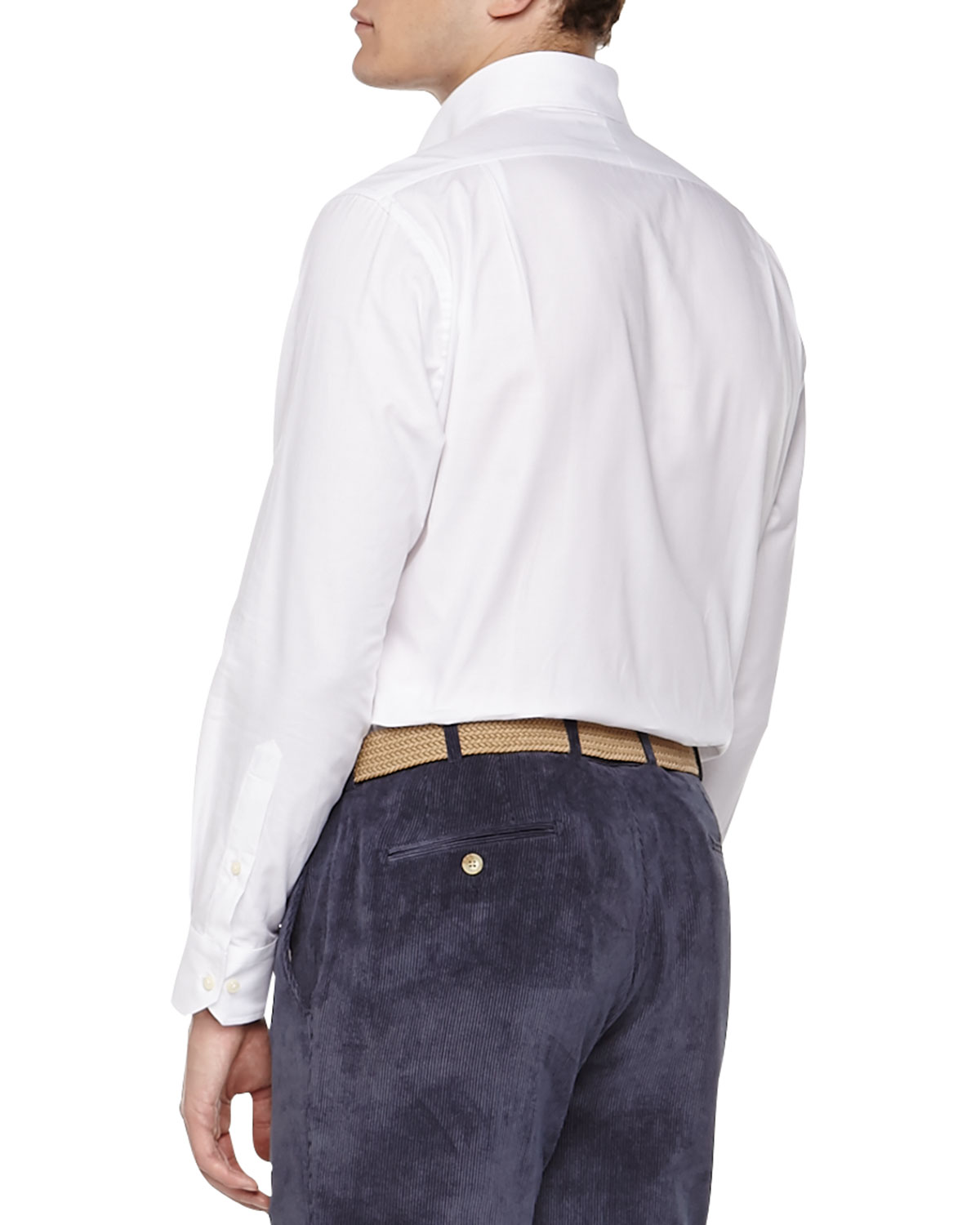 Solid Oxford Shirt, White 
